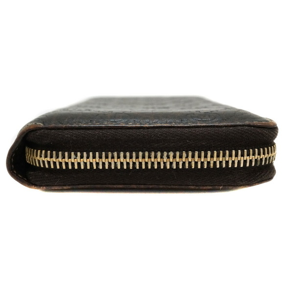 Gucci Zip Long GG Wallet Brown Bamboo Leather - Picture 5 of 12